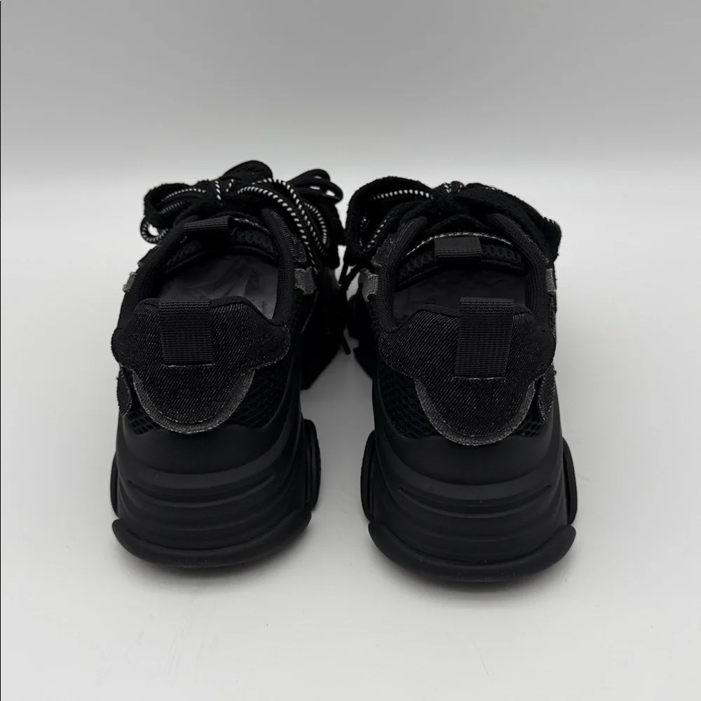 Steve Madden Pryce‎ Black Chunky Lace-Up Sneakers